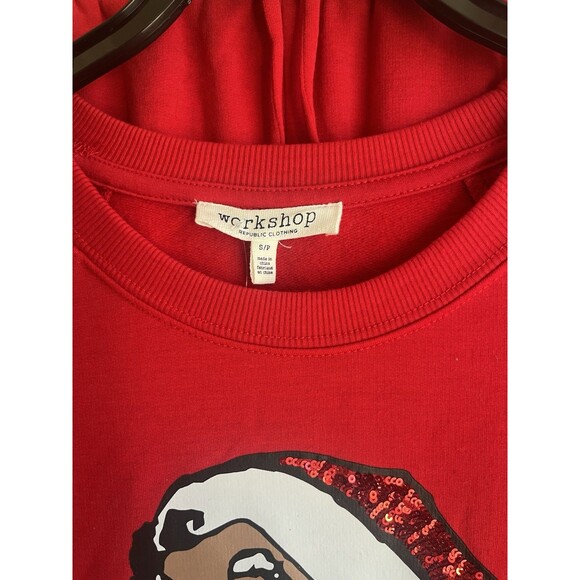 Workshop Christmas Red Two Piece Santa Pajamas Pants Gift Santa Sz S/P NWT - Picture 4 of 9